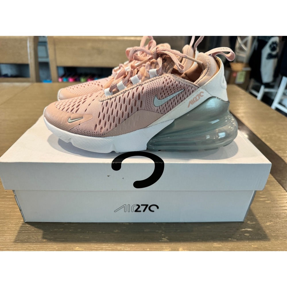 Nike Air Max 270 Pink Oxford Metallic Silver Womens Sneakers DM8326-600 Size 6.5